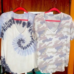 American Eagle Outfitters Soft & Sexy Oversized V-Neck Short-Sleeved Tees